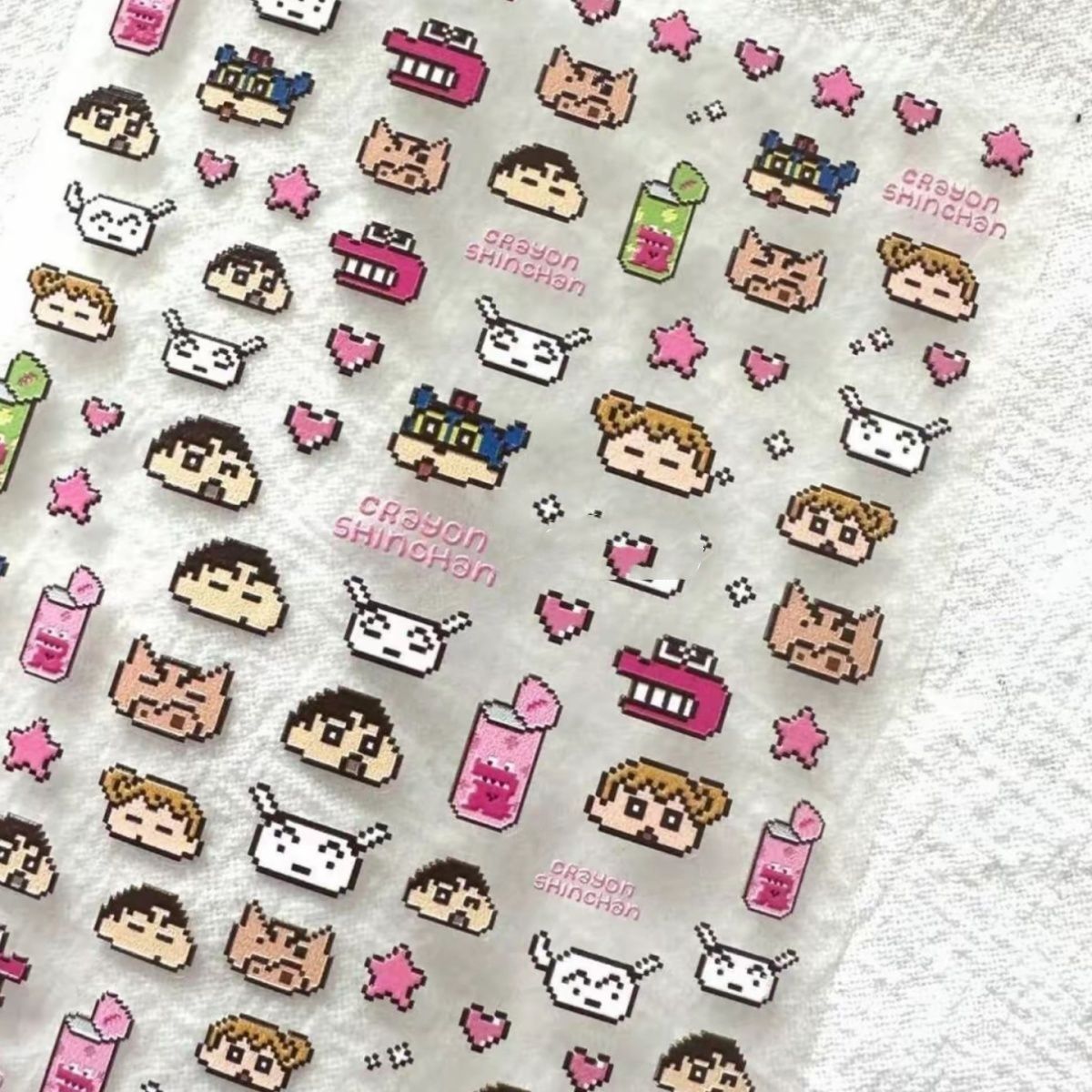 Japanese Lifestyle Goods - Crayon Shin-chan Relief 3D Nail Stickers