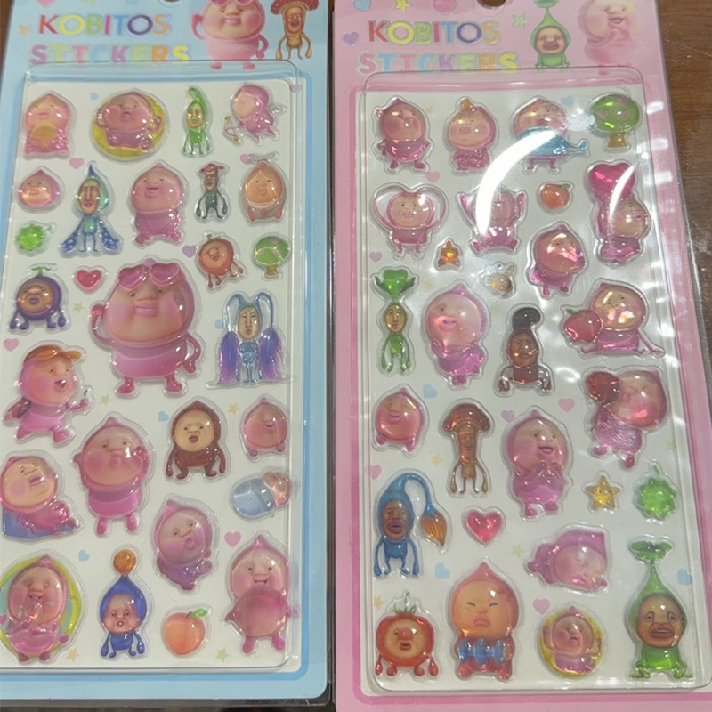 2 Pcs Kawaii Kobito 3D Relief  - Japanese Lifestyle Goods 评论和价格