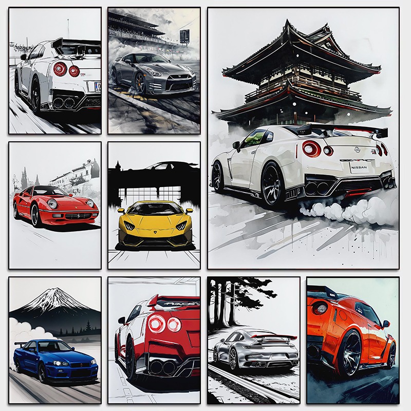 Japanese Style Supercar Wall A - Japanese Luxury Lifestyle 评论和价格