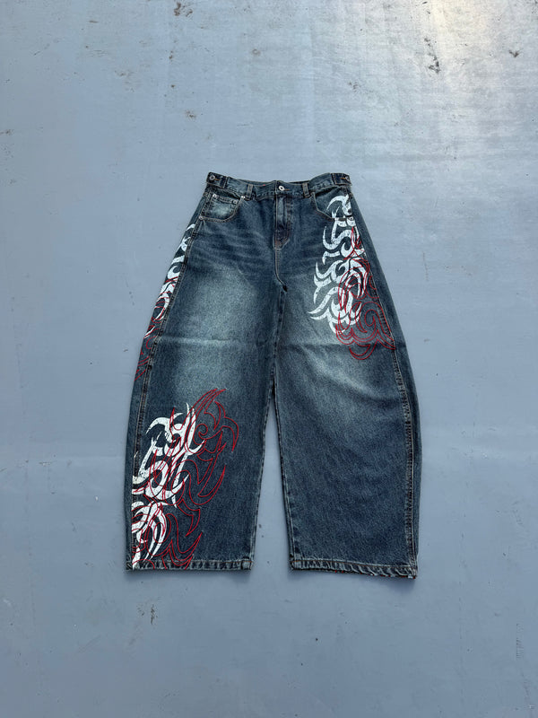 Harajuku Gothic Y2K Denim Pant - Japanese Lifestyle Goods 评论和价格